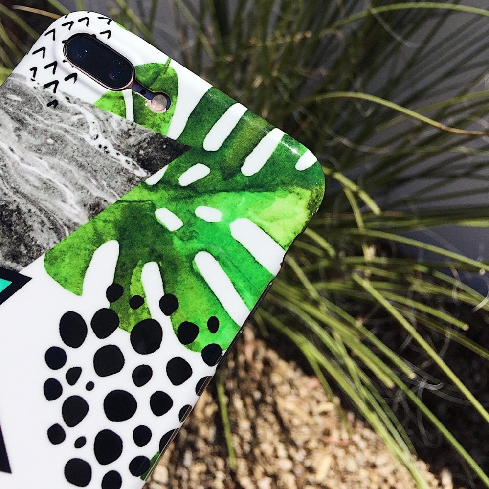 Glossy, Silicone, Tropical iPhone Case - Picture 2 of 2